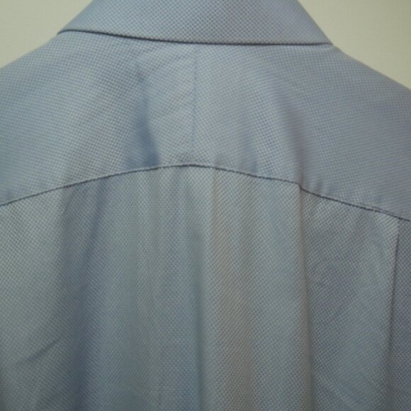 Charles Tyrwhitt Custom Light Blue Dress Shirt with Floral Trim Details - Picture 10 of 14